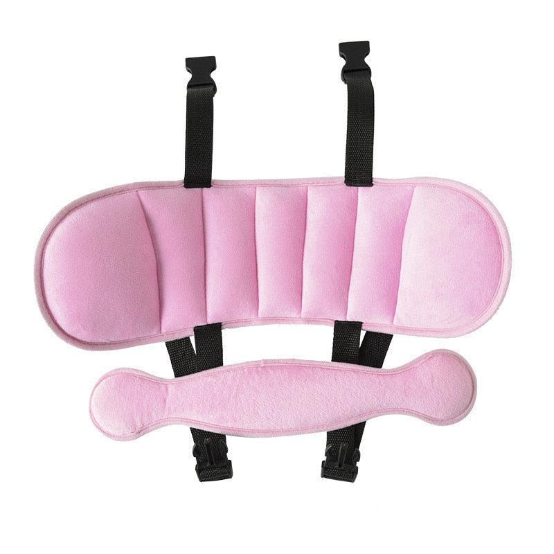 Baby Kids Adjustable Safety Car Seat pillow Head Support Fixed Soft Sleeping Pillows Neck Protection Headrest Sleep Positioners Child Head Support for Car Seats Safe Comfortable Head & Neck Pillow Support Solution for Front Facing Car Seats Stevvex