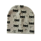 Baby Knit Cotton Cartoon Printed Baby Caps For Boys And Girls For Autumn And Winter Soft And Warm Cap