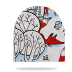 Baby Knit Cotton Cartoon Printed Baby Caps For Boys And Girls For Autumn And Winter Soft And Warm Cap