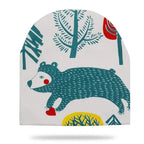 Baby Knit Cotton Cartoon Printed Baby Caps For Boys And Girls For Autumn And Winter Soft And Warm Cap