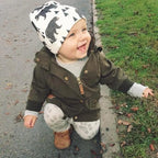 Baby Knit Cotton Cartoon Printed Baby Caps For Boys And Girls For Autumn And Winter Soft And Warm Cap