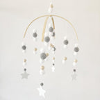 Baby Nordic Wooden Beads Wind Chimes with Wool Balls Nursery Mobile Crib Bed Bell Baby Bedroom Ceiling Wooden Beads Wind Chime Hanging Newborn Baby Bed Hanging Wind-bell Crib Tent Kids Room Decorations Ornaments Stevvex
