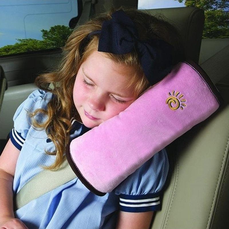 Baby Pillow Car Safety Belt & Seat Sleep Positioner Seat Belt Cover for Kids Toddler Travel Seatbelt Pillow for Booster Seat in Car Baby Car Seat Head Neck Shoulder Support Protect Shoulder Pad Adjust Vehicle Seat Cushion for Childs Kids Playpens Stevvex