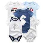 Baby Rompers Short Sleeve 100% Cotton Overalls Newborn Comfortable Clothes Super Soft Stretchable