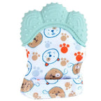 Baby Silicone Mitts Teething Mitten Glove Sound Teether Newborn Chewable Nursing Mittens Teether Natural Stop Sucking Thumb Toy