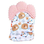 Baby Silicone Mitts Teething Mitten Glove Sound Teether Newborn Chewable Nursing Mittens Teether Natural Stop Sucking Thumb Toy