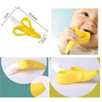 Baby Teether Toys Toddle Safe Banana Teething Ring Silicone Chew Dental Care Toothbrush Nursing Beads Gift For Infant