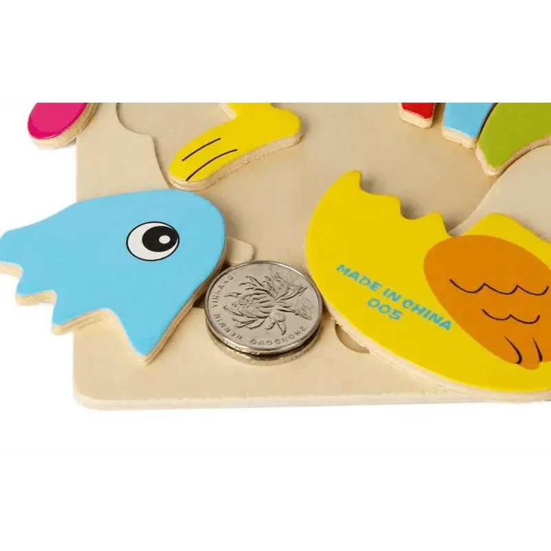 Baby Wooden Puzzle Toys for Toddlers Developing Educational Kids Toys For Children Game Cartoon Animal Gift 3 Years - SJB-DIAMOND ELITES