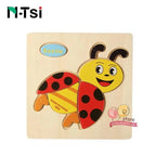 Baby Wooden Puzzle Toys for Toddlers Developing Educational Kids Toys For Children Game Cartoon Animal Gift 3 Years - SJB-DIAMOND ELITES