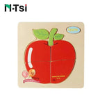 Baby Wooden Puzzle Toys for Toddlers Developing Educational Kids Toys For Children Game Cartoon Animal Gift 3 Years - SJB-DIAMOND ELITES