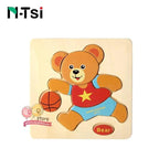 Baby Wooden Puzzle Toys for Toddlers Developing Educational Kids Toys For Children Game Cartoon Animal Gift 3 Years - SJB-DIAMOND ELITES