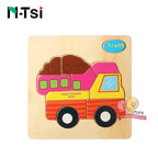 Baby Wooden Puzzle Toys for Toddlers Developing Educational Kids Toys For Children Game Cartoon Animal Gift 3 Years - SJB-DIAMOND ELITES