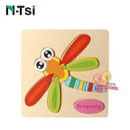 Baby Wooden Puzzle Toys for Toddlers Developing Educational Kids Toys For Children Game Cartoon Animal Gift 3 Years - SJB-DIAMOND ELITES