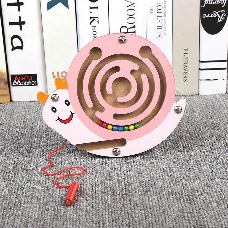 Baby Wooden Toy for Children Magnetic Maze Balance Board Wood game , Maze Puzzle baby Toys  0-12Months - SJB-DIAMOND ELITES