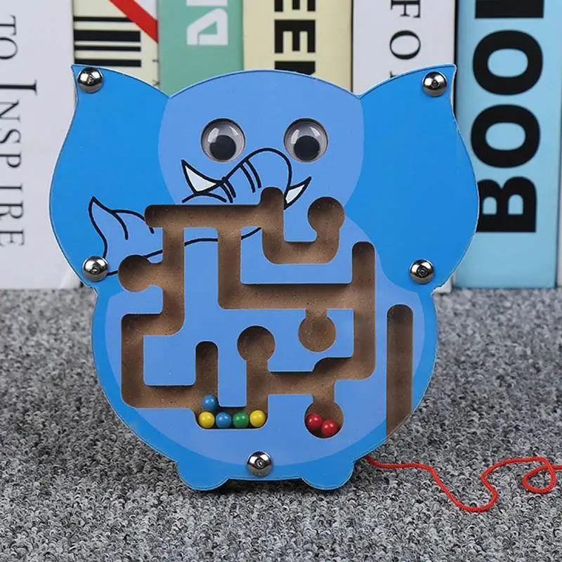 Baby Wooden Toy for Children Magnetic Maze Balance Board Wood game , Maze Puzzle baby Toys  0-12Months - SJB-DIAMOND ELITES