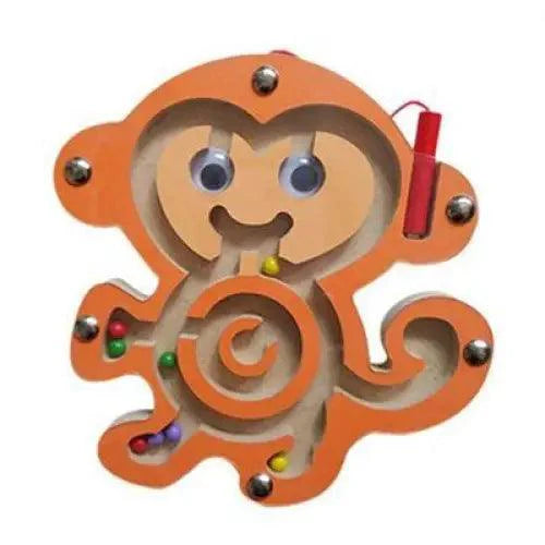 Baby Wooden Toy for Children Magnetic Maze Balance Board Wood game , Maze Puzzle baby Toys  0-12Months - SJB-DIAMOND ELITES