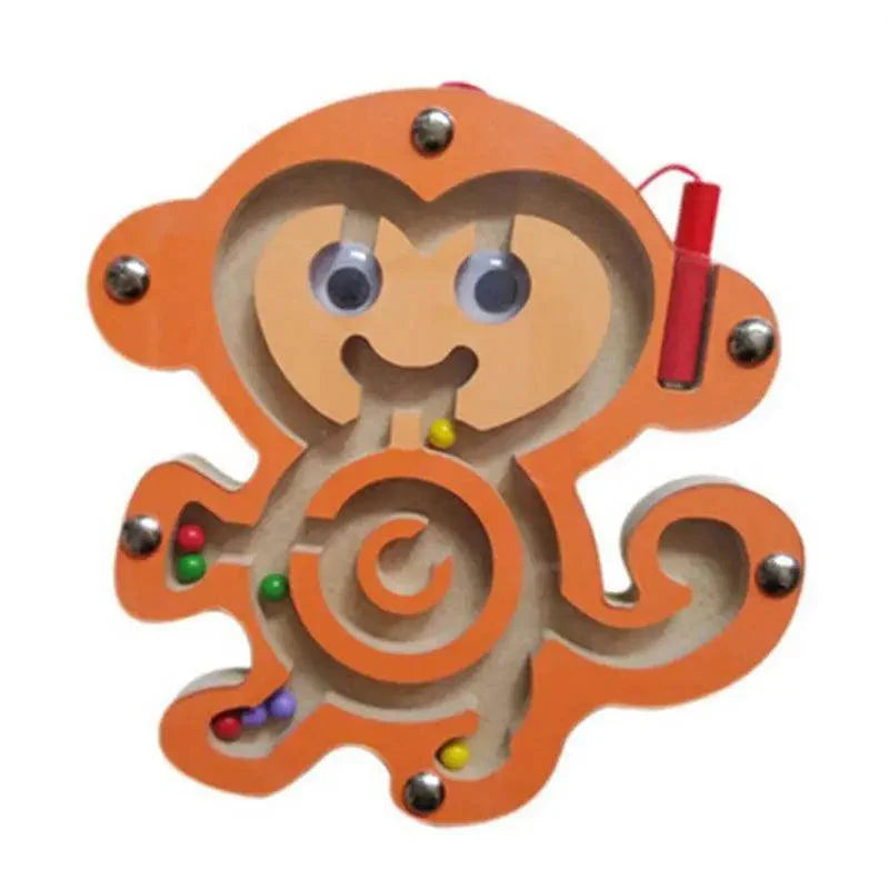 Baby Wooden Toy for Children Magnetic Maze Balance Board Wood game , Maze Puzzle baby Toys  0-12Months - SJB-DIAMOND ELITES