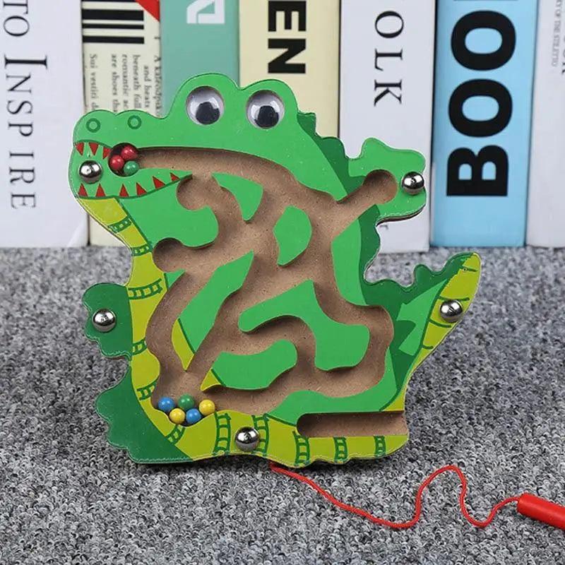 Baby Wooden Toy for Children Magnetic Maze Balance Board Wood game , Maze Puzzle baby Toys  0-12Months - SJB-DIAMOND ELITES