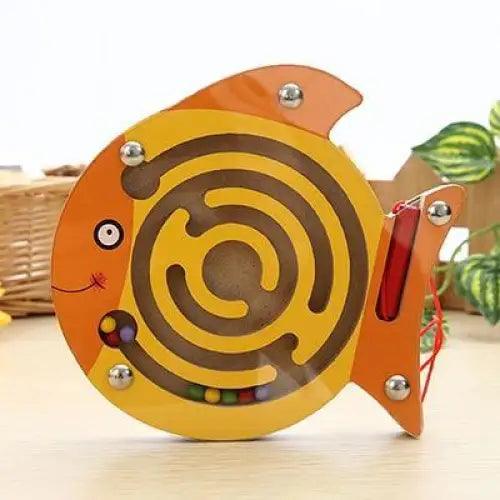 Baby Wooden Toy for Children Magnetic Maze Balance Board Wood game , Maze Puzzle baby Toys  0-12Months - SJB-DIAMOND ELITES