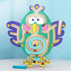 Baby Wooden Toy for Children Magnetic Maze Balance Board Wood game , Maze Puzzle baby Toys  0-12Months - SJB-DIAMOND ELITES