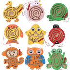 Baby Wooden Toy for Children Magnetic Maze Balance Board Wood game , Maze Puzzle baby Toys  0-12Months - SJB-DIAMOND ELITES