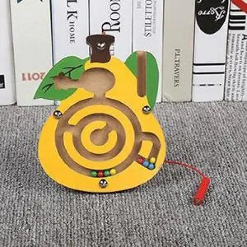 Baby Wooden Toy for Children Magnetic Maze Balance Board Wood game , Maze Puzzle baby Toys  0-12Months - SJB-DIAMOND ELITES