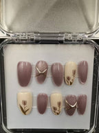 1037- Handmade press on nails fake nails removable