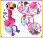 Electronic Singing Flamingo Pet Toy - Movable Interactive Voice Pet for Children Ages 4-14 Pi-Mart