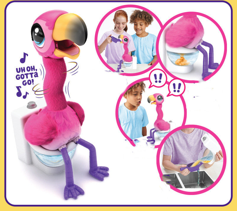 Electronic Singing Flamingo Pet Toy - Movable Interactive Voice Pet for Children Ages 4-14 Pi-Mart