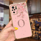Back Shockproof Armor A-Z Letter Case For Xiaomi Redmi Note 10 Case Redmi Note 11S New 26 Letters Soft Slim Plating Phone Case For Xiaomi Redmi Note 10 Pro Max Bumper Stevvex