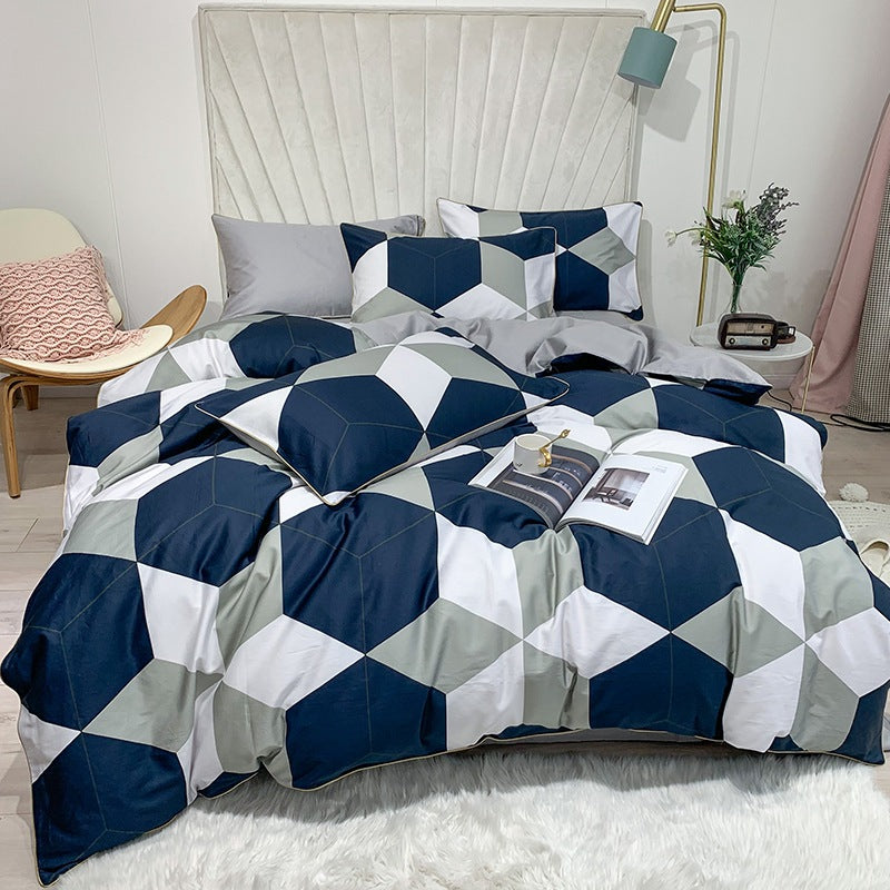 Cotton Digital Printing Bed Sheet Quilt Cover Set Pi-Mart