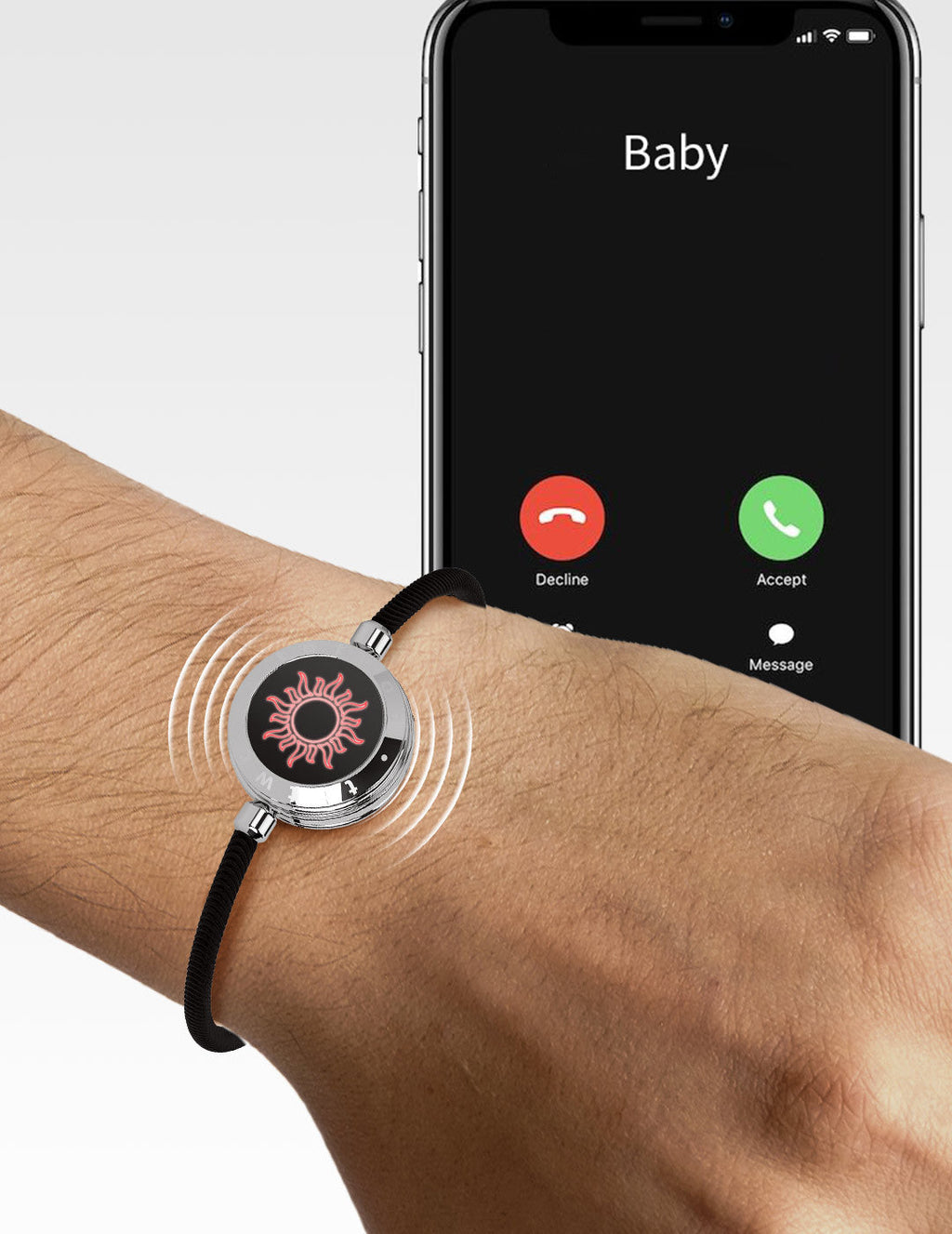 Sun-Moon Smart Sensing Couple Bracelet Pi-Mart