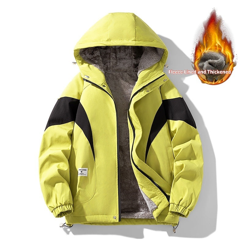 Autumn And Winter Fleece-lined Jacket Pi-Mart