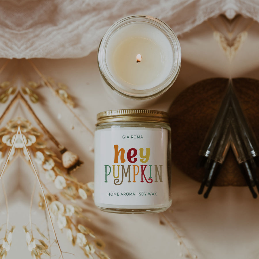 Baked Pumpkin Pie Candle With Gold Lid Subtle Pumpkin Cinnamon Clove Vanilla