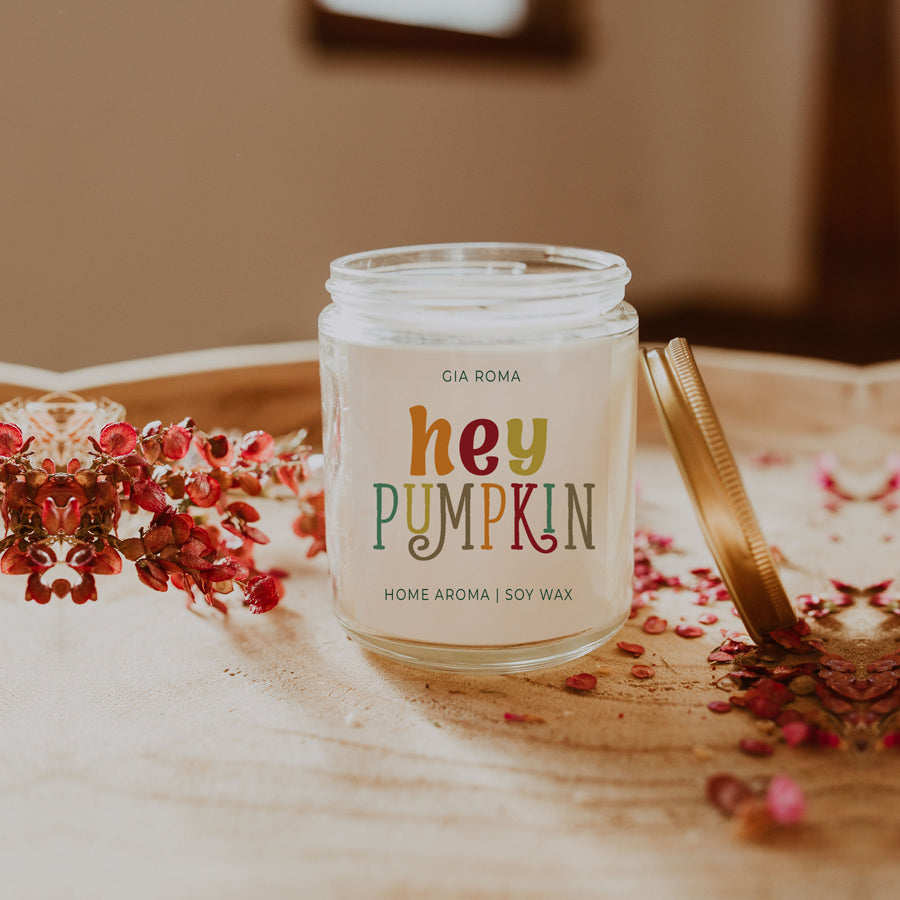Baked Pumpkin Pie Candle With Gold Lid Subtle Pumpkin Cinnamon Clove Vanilla