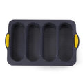 Baking Mold Food Grade 4 Grids Baguettes Silicone Mould Tray Anti-scalding Non-stick Bread Cake Molds Kitchen Tool Accessories Mold For Bread Baking  Loaves Bake Mold Loaf Muffin Pan Kitchen Baking Tools Stevvex