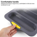 Baking Mold Food Grade 4 Grids Baguettes Silicone Mould Tray Anti-scalding Non-stick Bread Cake Molds Kitchen Tool Accessories Mold For Bread Baking  Loaves Bake Mold Loaf Muffin Pan Kitchen Baking Tools Stevvex