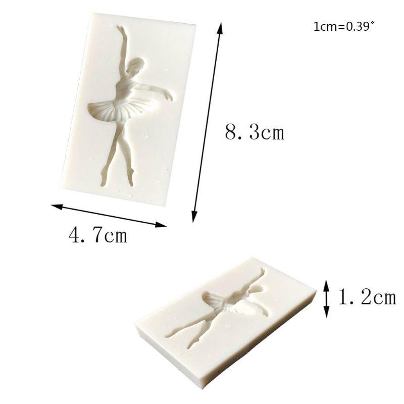 Ballet Girl Dancer Silicone Mold Fondant Chocolate Cake Stencil Decorating Tool Ballet Girl Silicone Mold For Ballerina Dance Lovers Fondant Candy Making Chocolate Molds Lollipop Desserts Ice Cube Gum Clay Soap Biscuit Cupcake Topper Cake Stevvex