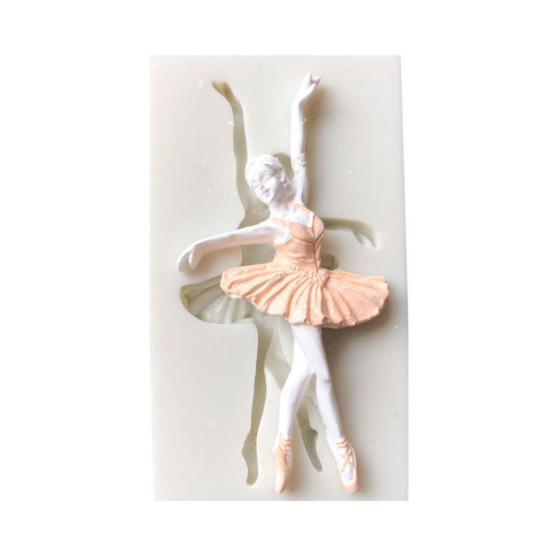 Ballet Girl Dancer Silicone Mold Fondant Chocolate Cake Stencil Decorating Tool Ballet Girl Silicone Mold For Ballerina Dance Lovers Fondant Candy Making Chocolate Molds Lollipop Desserts Ice Cube Gum Clay Soap Biscuit Cupcake Topper Cake Stevvex