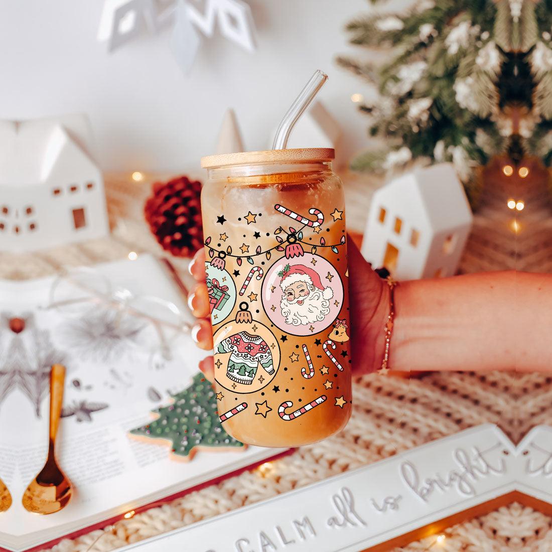 Balls Deep 17oz Christmas Mug Funny Holiday Cup With Ornament Design Humorous Seasonal Drinkware BandsCo Straps
