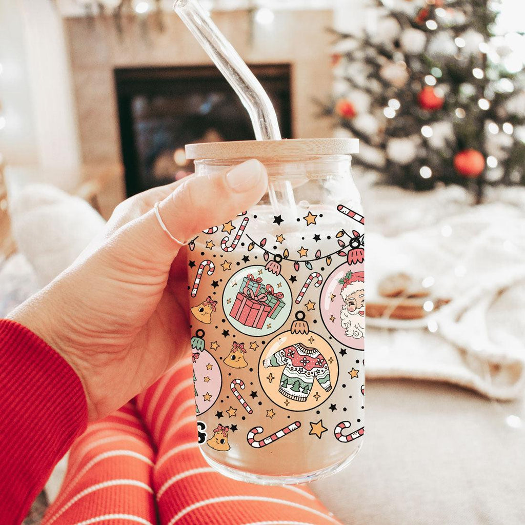Balls Deep 17oz Christmas Mug Funny Holiday Cup With Ornament Design Humorous Seasonal Drinkware BandsCo Straps