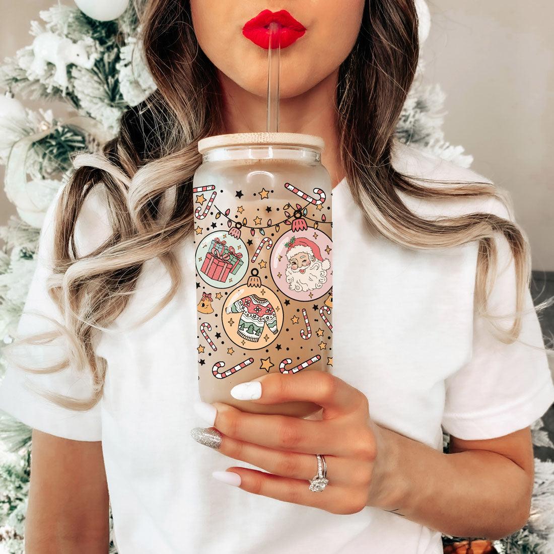 Balls Deep 17oz Christmas Mug Funny Holiday Cup With Ornament Design Humorous Seasonal Drinkware BandsCo Straps