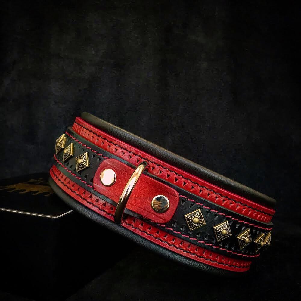 The "Balteus" red collar - SJB-DIAMOND ELITES