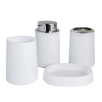 Bamboo Bathroom Accessories Set Plastic Bathroom Kit Soap Dispenser Toothbrush Cup Soap Dish Toilet Brush Holder Trash Can Bathroom Accessories Toothbrush Holder Toothbrush Cup Soap Dispenser Soap Dish Toilet Brush Holder Trash Can For Home Apartment Stevvex