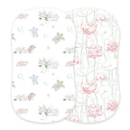 Bamboo Changing Pad Cover Bassinet Sheet Turtles Water Lily BandsCo Straps