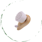 Bamboo Facial Exfoliating Brush Soft Superfine Fibers Pore Cleansing Brighten BandsCo Straps