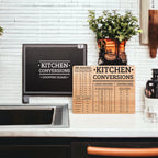 Bamboo Kitchen Conversion Board 12.75x10 Inch Measurement Countertop Decor Gift