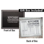 Bamboo Kitchen Conversion Board 12.75x10 Inch Measurement Countertop Decor Gift