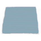 Bamboo Muslin Baby Blanket Vintage Train Blue Stripes