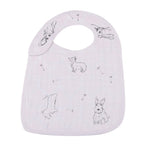 Bamboo Muslin Baby Snap Bibs 3 Pack Dandelion Print